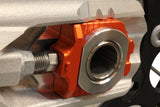 WORKS 17-263 Axle Blocks Elite KTM/Hus Orange
