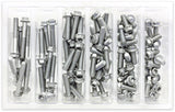 BOLT SV-M6EURO M6 Euro Torx Flange Bolt Assortment, 100-Piece Kit
