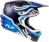 Fly Racing Formula S Carbon Byte Helmet Blue Carbon/Blue/White Large 73-4452L