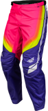 Fly Racing F-16 Raze Pants Purple/Pink/Yellow, Size 32, Part Number 380-93432