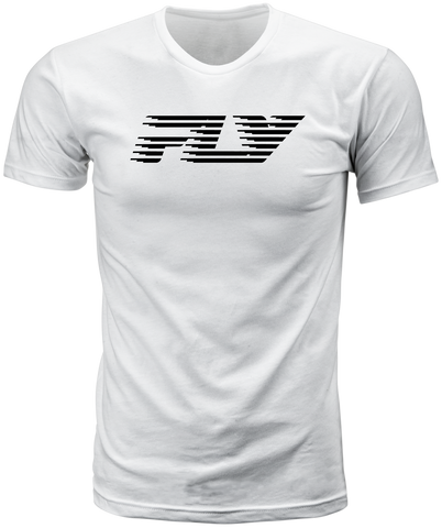 Fly Racing Fly Fast Tee White Medium - Premium Cotton Crew Neck T-Shirt