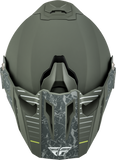 Fly Racing Trekker Granite Motorcycle Helmet Matte Sage/Grey Medium, Part Number 73-7043M