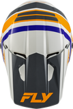 Fly Racing Youth Kinetic Scrap Motocross Helmet White/Orange/Blue/Grey, Size YL, Part 73-2009YL