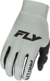 Fly Racing Pro Lite Gloves Grey/Black XL - Lightweight Race Gloves with Touch Screen Compatibility