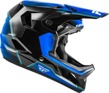 Fly Racing Yth Rayce Repeat Bicycle Helmet Black/Blue - Lightweight & Certified Safety