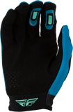 FLY RACING YL Girl's Lite Flake Gloves Aqua/Teal/Black 380-611YL