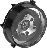 Rizoma ZDM181A Silver Billet Aluminum Clutch Cover for Ducati Panigale V4 and Streetfighter V4