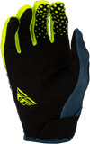 FLY RACING Youth Kinetic Fade Gloves, Yellow, 380-513YL