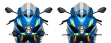 PUIG Sport Side Spoilers, Black, Part Number 9738N for 2017–2025 Suzuki GSX-R1000R