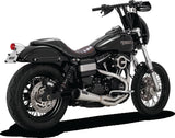 Vance & Hines 304 Stainless Steel HD Dyna 1991–2017 Upsweep 2-into-1 PCX Exhaust System, Part 27325