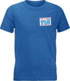 FLY RACING Youth Fly Graffiti Tee Blue YM 354-0414YM