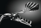 Kuryakyn 5 in. Skeleton Hand Mirrors Chrome/Black, Model 1759