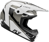 Fly Racing Kinetic Sync Helmet White/Black/Grey XL, Part Number 73-2001X