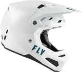 Fly Racing Formula S Carbon Solid Youth Helmet, White, Youth Large