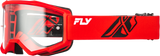 FLY RACING Youth Focus Goggle, Red/Black with Clear Lens, 37-51161Y