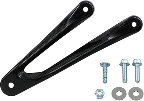 AKRAPOVIC Muffler Bracket for Passenger Footrests - Carbon Fiber P-MBB10R3/1