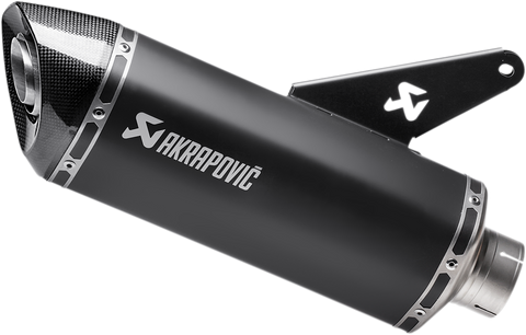 AKRAPOVIC Slip-On Line Muffler - Titanium - Black S-D8SO2-HRBL