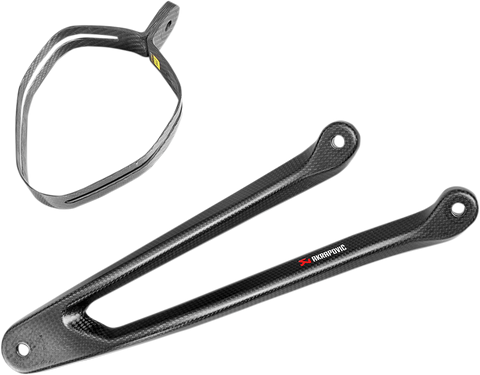 AKRAPOVIC Muffler Bracket - Carbon Fiber P-MBK10E2 for Passenger Footrest Removal