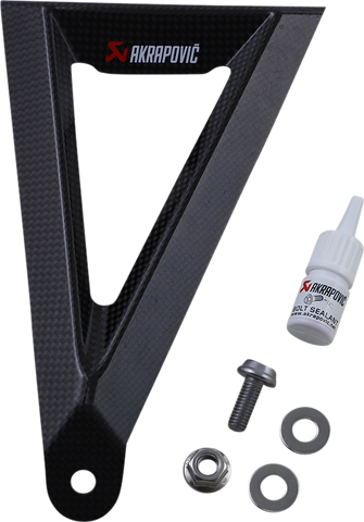 AKRAPOVIC Carbon Fiber Muffler Bracket P-MBH10SO2 for Passenger Foot-Pegs Removal