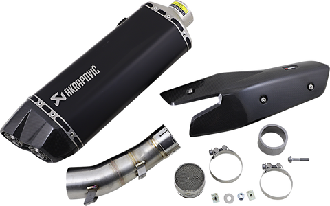 AKRAPOVIC Z H2 Titanium Muffler - Black S-K10SO25-HGITBL