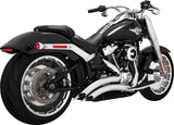 Vance & Hines 2-2 Big Radius Chrome PCX Full System Exhaust, Model HD Fatboy/Brkout 18-22, Part Number 26375