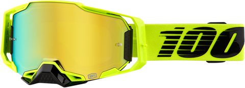 100% Armega Goggle - Nuclear Citrus - Gold Mirror Lens 50005-00003