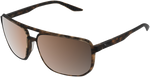 100% Konnor Aviator Sunglasses - Square - Havana - Bronze Polarized 61043-089-49