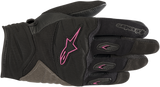 ALPINESTARS Stella Shore Women's Street Motorcycle Gloves, Black/Fuchsia, Large, 3516318-1039-L