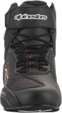 Alpinestars Stella Faster-3 Rideknit Motorcycle Shoes Black/Yellow/Pink, Women's US 8.5 / EU 40.5