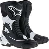 Alpinestars SMX-S Motorcycle Boots Black/White US 12, EU 47, Part Number 2223517-12-47