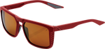 100% Renshaw Glasses - Soft Tact Crimson - Bronze Lens 61038-392-73