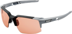 100% Speedcoupe Sunglasses - Stone Gray - Coral Mirror 61031-289-79