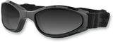 BOBSTER Crossfire Goggles, Matte Black Frame with Amber Lens, BCR003