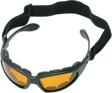 BOBSTER GXR Goggle/Sunglasses Matte Black with Amber Lens, Part Number GXR001A