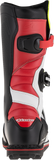 Alpinestars Tech-T Motorcycle Boots White/Red/Fluorescent Yellow/Black, US 13 / EU 48, Part Number 2004017-2351-13