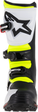 Alpinestars Tech-T Motorcycle Boots White/Red/Yellow Fluorescent/Black, US 8 / EU 42, Part 2004017-2351-8