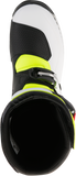 Alpinestars Tech-T Motorcycle Boots White/Red/Yellow Fluorescent/Black, US 10 / EU 44.5, Part Number 2004017-2351-10