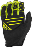 Fly Racing Youth Windproof Gloves Black/Hi Vis Size 06