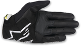 Alpinestars SMX-2 Air Carbon V2 Motorcycle Gloves, Black/White/Fluo Yellow, Medium, Part 3567717-125-M