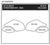 STOMPGRIP Volcano Tank Grips for Kawasaki Ninja 2013–2017, Black, Part Number 55-10-0043B