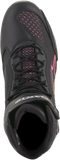 Alpinestars Stella Faster-3 Rideknit Motorcycle Shoes Black/Yellow/Pink, Women's US 8.5 / EU 40.5