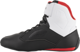 Alpinestars Faster-3 Motorcycle Riding Shoes, Black/White/Red, US 10.5, EU 43.5, Part Number 2510319123-10.5
