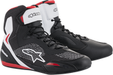 Alpinestars Faster-3 Rideknit Shoes Black/White/Red, US 12 / EU 45.5, Part Number 2510319123-12