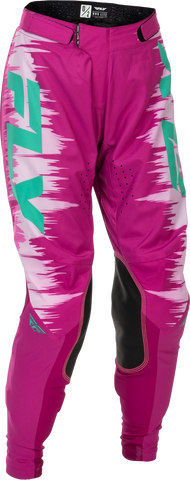 Fly Racing Women's Lite Pants Pink/Turquoise Size 9/10 – Lightweight and Comfortable Athletic Gear