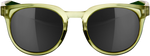 100% Campo Sunglasses - Matte Translucent Olive Slate - Black Mirror Lens 61026-296-61