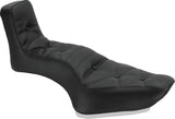 Mustang Motorcycle Touring Deluxe Extended Arm Wrap-Around Backrest, Black, Model 88403