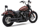 Cobra 6047B 3-Inch Neighbor Hater Slip-On Mufflers, Black, 2018-2024 Harley-Davidson Softail