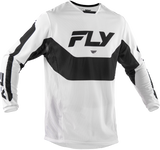 FLY RACING 2X Kinetic Mesh Jersey White/Black 380-3102X