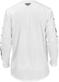 Fly Racing Universal Jersey White/Black 2X - Comfortable and Durable Motocross Apparel