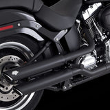 Vance & Hines 3-Inch Twin Slash Slip-On Exhaust, Model HD Softail 91-09 Dlx/Slim/Crossbones, Part Number 46842